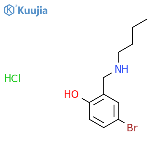 4-Bromo-2-[(butylamino)methyl]phenol hydrochloride structure