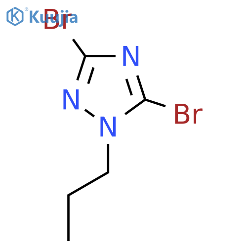 3,5-Dibromo-1-propyl-1H-1,2,4-triazole structure