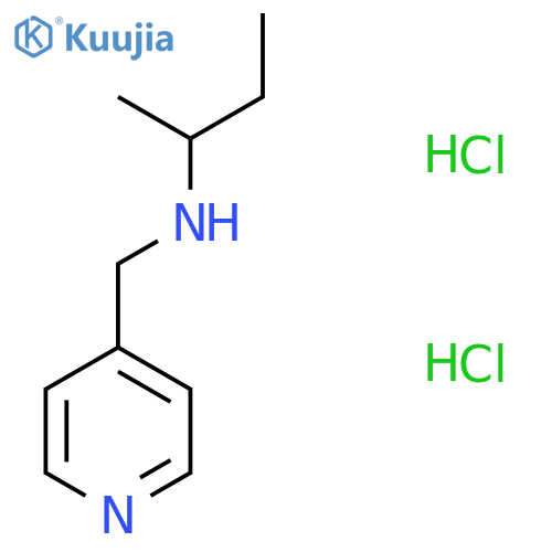 (Butan-2-yl)(pyridin-4-ylmethyl)amine dihydrochloride structure