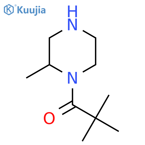 2,2-Dimethyl-1-(2-methylpiperazin-1-yl)propan-1-one structure