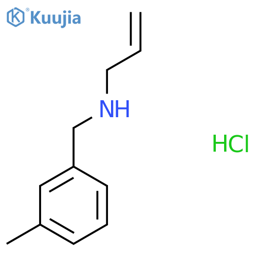 [(3-Methylphenyl)methyl](prop-2-en-1-yl)amine hydrochloride structure