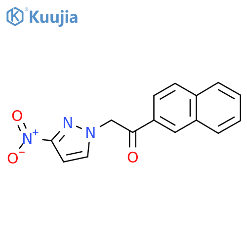 1-(Naphthalen-2-yl)-2-(3-nitro-1H-pyrazol-1-yl)ethan-1-one structure