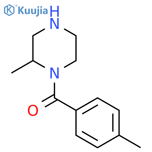 2-Methyl-1-(4-methylbenzoyl)piperazine structure