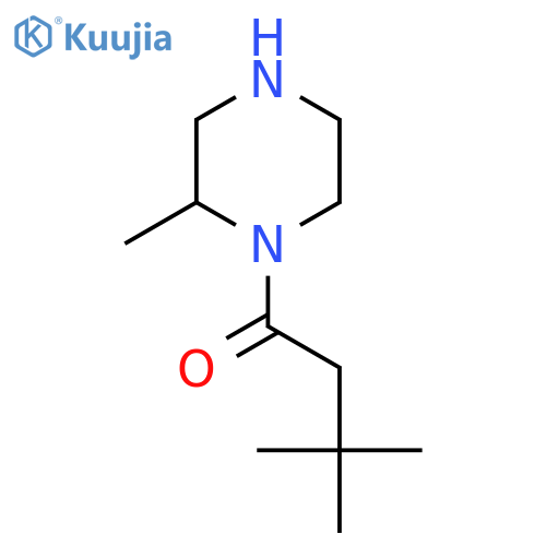 3,3-Dimethyl-1-(2-methylpiperazin-1-yl)butan-1-one structure