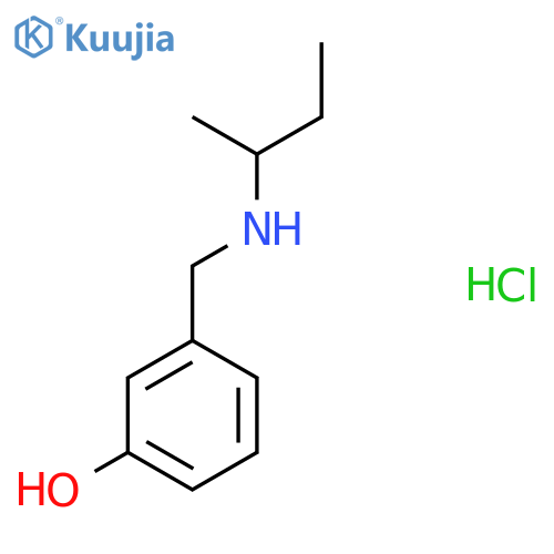 3-{[(Butan-2-yl)amino]methyl}phenol hydrochloride structure