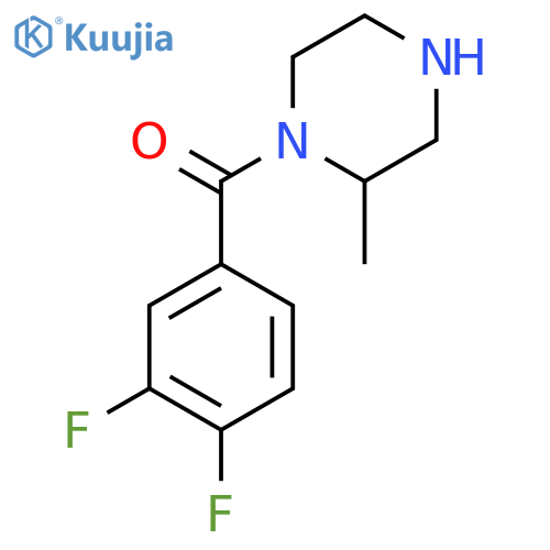 1-(3,4-Difluorobenzoyl)-2-methylpiperazine structure
