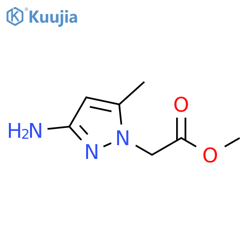 methyl 2-(3-amino-5-methyl-1H-pyrazol-1-yl)acetate structure