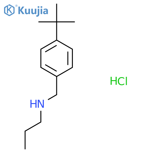 [(4-Tert-Butylphenyl)methyl](propyl)amine hydrochloride structure
