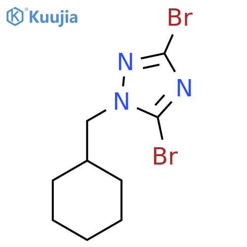 3,5-Dibromo-1-(cyclohexylmethyl)-1H-1,2,4-triazole structure