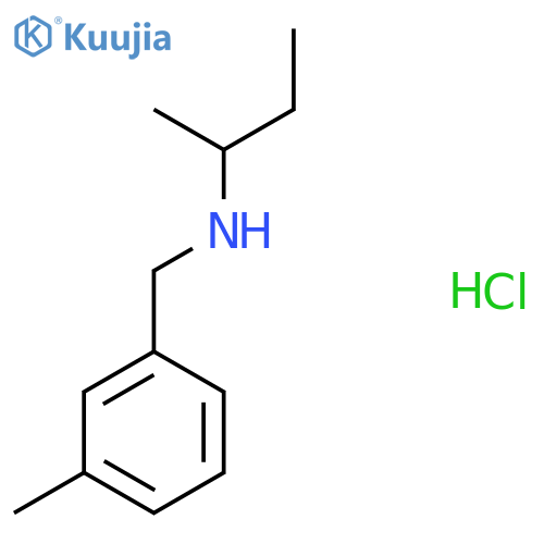 (Butan-2-yl)[(3-methylphenyl)methyl]amine hydrochloride structure