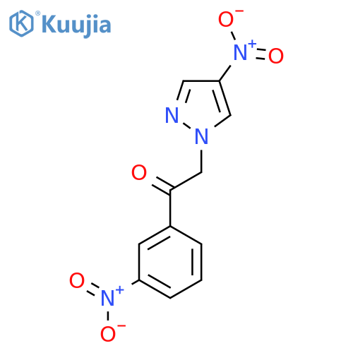 2-(4-Nitro-1H-pyrazol-1-yl)-1-(3-nitrophenyl)ethan-1-one structure