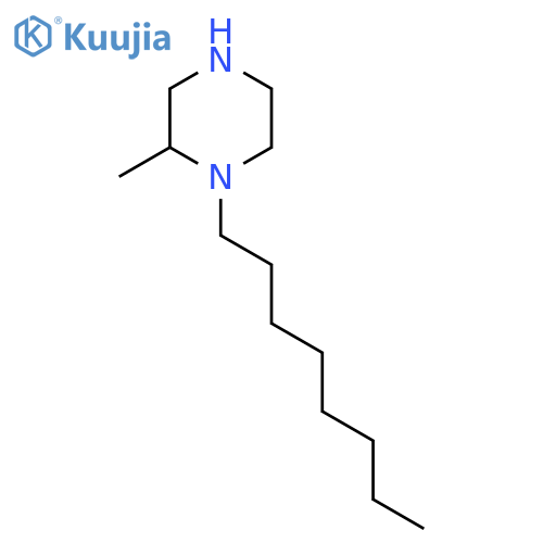 2-Methyl-1-octylpiperazine structure