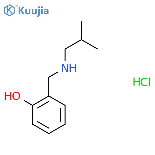 2-{[(2-Methylpropyl)amino]methyl}phenol hydrochloride structure