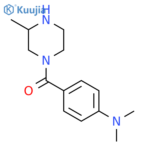 N,N-Dimethyl-4-(3-methylpiperazine-1-carbonyl)aniline structure