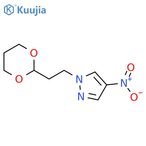 1-[2-(1,3-Dioxan-2-yl)ethyl]-4-nitro-1H-pyrazole structure