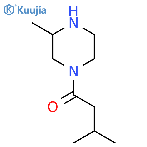 3-Methyl-1-(3-methylpiperazin-1-yl)butan-1-one structure