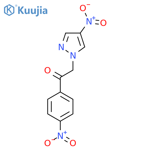 2-(4-Nitro-1H-pyrazol-1-yl)-1-(4-nitrophenyl)ethan-1-one structure