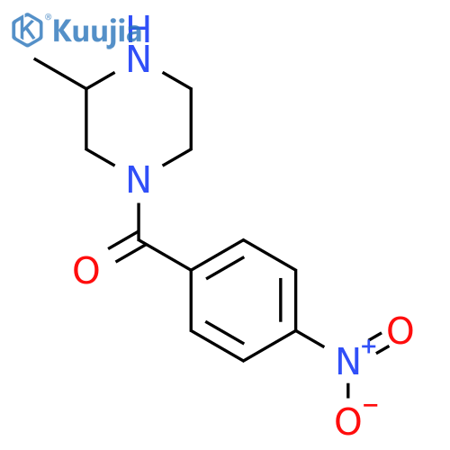 3-Methyl-1-(4-nitrobenzoyl)piperazine structure