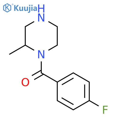 1-(4-Fluorobenzoyl)-2-methylpiperazine structure