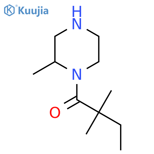 2,2-Dimethyl-1-(2-methylpiperazin-1-yl)butan-1-one structure