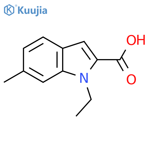 1-Ethyl-6-methyl-1H-indole-2-carboxylic acid structure