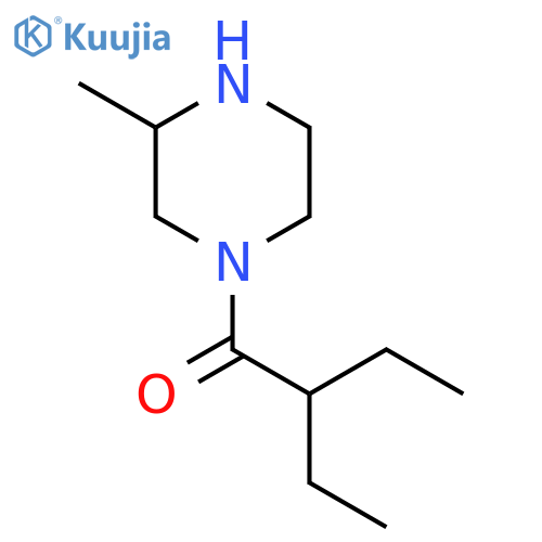 2-Ethyl-1-(3-methylpiperazin-1-yl)butan-1-one structure