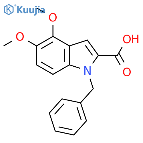 1-Benzyl-4,5-dimethoxy-1H-indole-2-carboxylic acid structure
