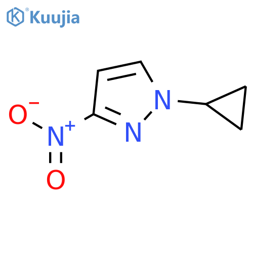 1-cyclopropyl-3-nitro-pyrazole structure