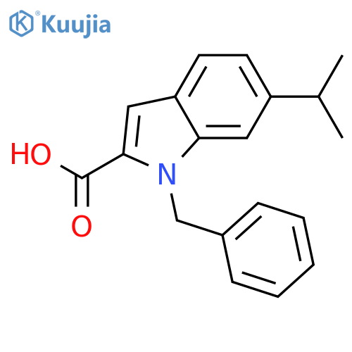 6-(1-Methylethyl)-1-(phenylmethyl)-1H-indole-2-carboxylic Acid structure
