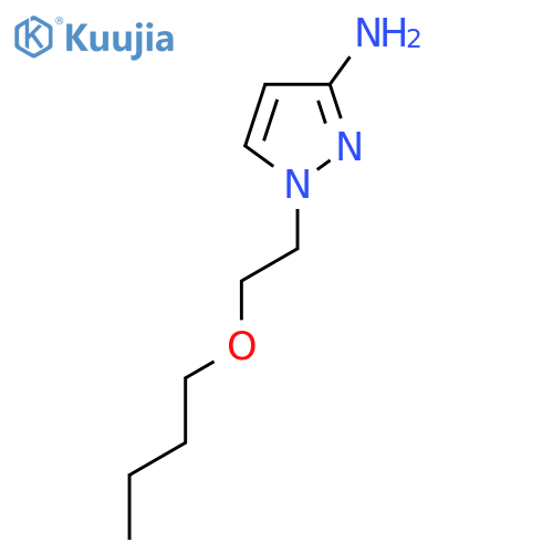 1-(2-butoxyethyl)-1H-pyrazol-3-amine structure