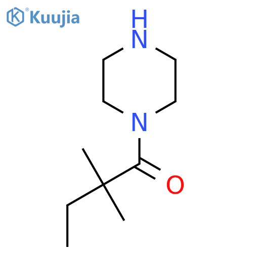 2,2-Dimethyl-1-(piperazin-1-yl)butan-1-one structure