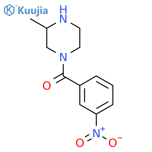 3-Methyl-1-(3-nitrobenzoyl)piperazine structure
