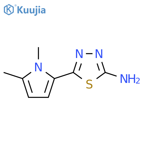 5-(1,5-dimethyl-1h-pyrrol-2-yl)-1,3,4-thiadiazol-2-amine structure