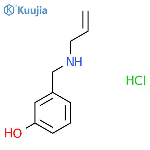 3-{[(Prop-2-en-1-yl)amino]methyl}phenol hydrochloride structure