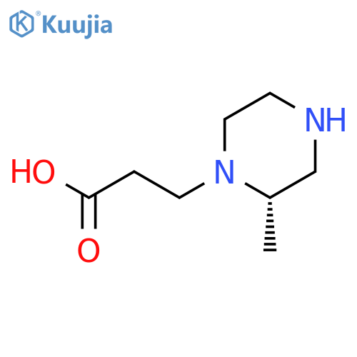 (S)-3-(2-Methylpiperazin-1-YL)propanoic acid structure