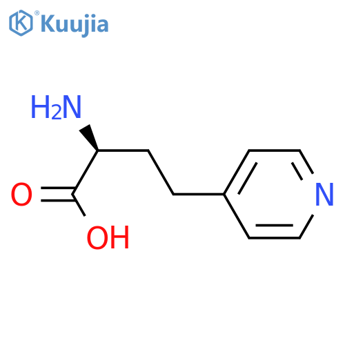 (2S)-2-amino-4-(pyridin-4-yl)butanoic acid structure