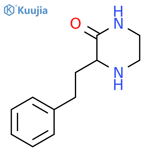 2-Piperazinone, 3-(2-phenylethyl)-, (3S)- structure