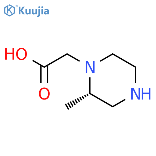 2-[(2S)-2-methylpiperazin-1-yl]acetic acid structure