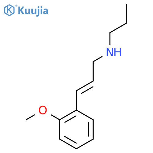 [(2E)-3-(2-Methoxyphenyl)prop-2-en-1-yl](propyl)amine structure