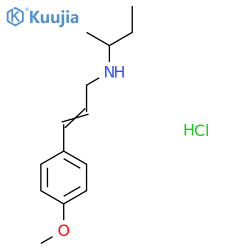(Butan-2-yl)[(2E)-3-(4-methoxyphenyl)prop-2-en-1-yl]amine hydrochloride structure