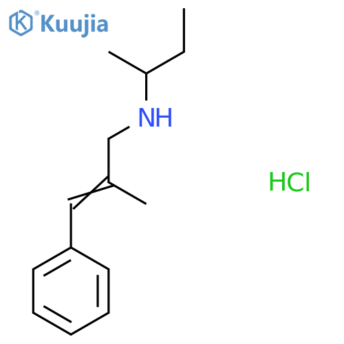 (Butan-2-yl)[(2E)-2-methyl-3-phenylprop-2-en-1-yl]amine hydrochloride structure