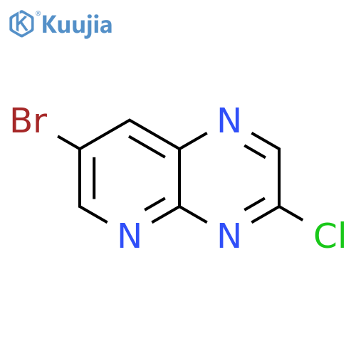 7-bromo-3-chloropyrido2,3-bpyrazine structure