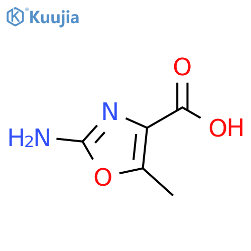 2-amino-5-methyl-1,3-oxazole-4-carboxylic acid structure