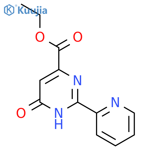 ETHYL 6-HYDROXY-2-(PYRIDIN-2-YL)PYRIMIDINE-4-CARBOXYLATE structure