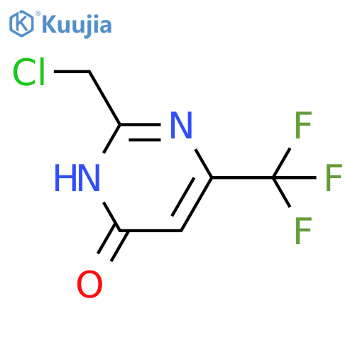 2-(Chloromethyl)-6-(trifluoromethyl)pyrimidin-4-ol structure