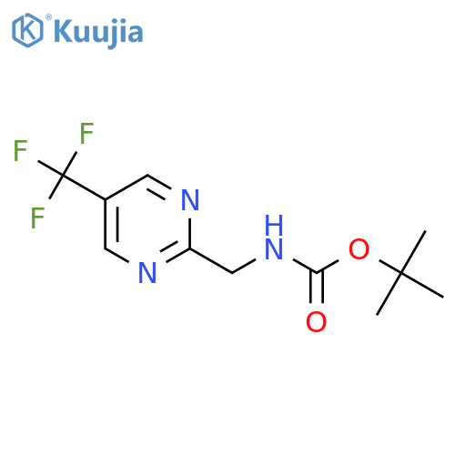 tert-Butyl ((5-(trifluoromethyl)pyrimidin-2-yl)methyl)carbamate structure