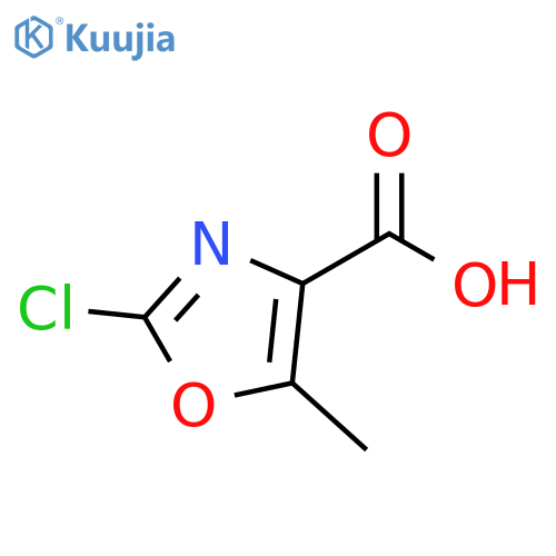 2-chloro-5-methyloxazole-4-carboxylic acid structure