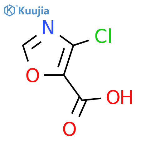 4-Chlorooxazole-5-carboxylic acid structure