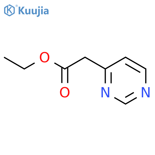 Ethyl 2-(pyrimidin-4-yl)acetate structure