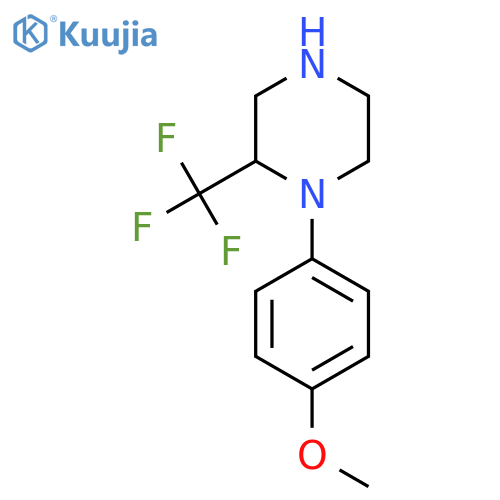 1-(4-Methoxy-phenyl)-2-trifluoromethyl-piperazine structure